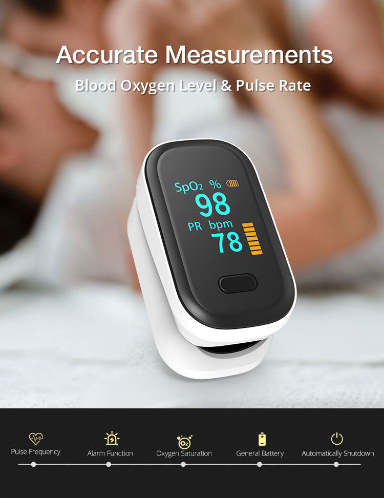 Portable Pulse Oximeter Blood Oxygen & pulse Rate Measurement