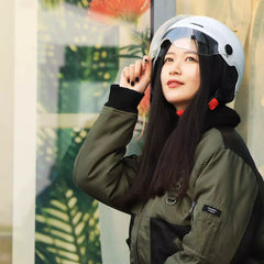 Xiaomi Youpin Lightweight Breathable Riding Helmet with Goggle for Men & Women - All Seasons Safety Protection