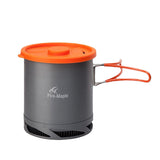 Foldable 1L Heat Exchanger Pot with Mesh Bag - Outdoor Camping Cookware