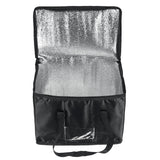 Black Oxford Cloth Insulation Bag with Pearl Cotton, Hand Strap, and PE Film for Takeaway Storage