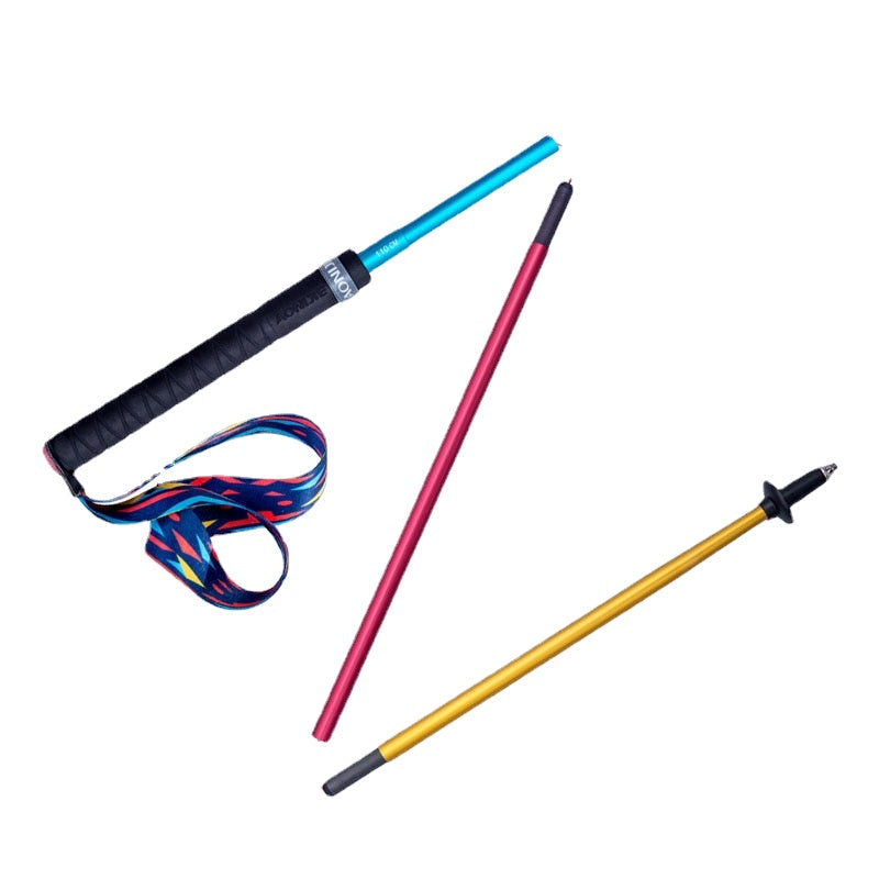 Ultralight Folding Trekking Poles - Quick Lock Carbon Fiber Walking Sticks for Hiking, Camping, Trail Running