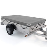 Waterproof Windproof Trailer Cover with Rubber Belt - 208x114x13cm Dust Protector