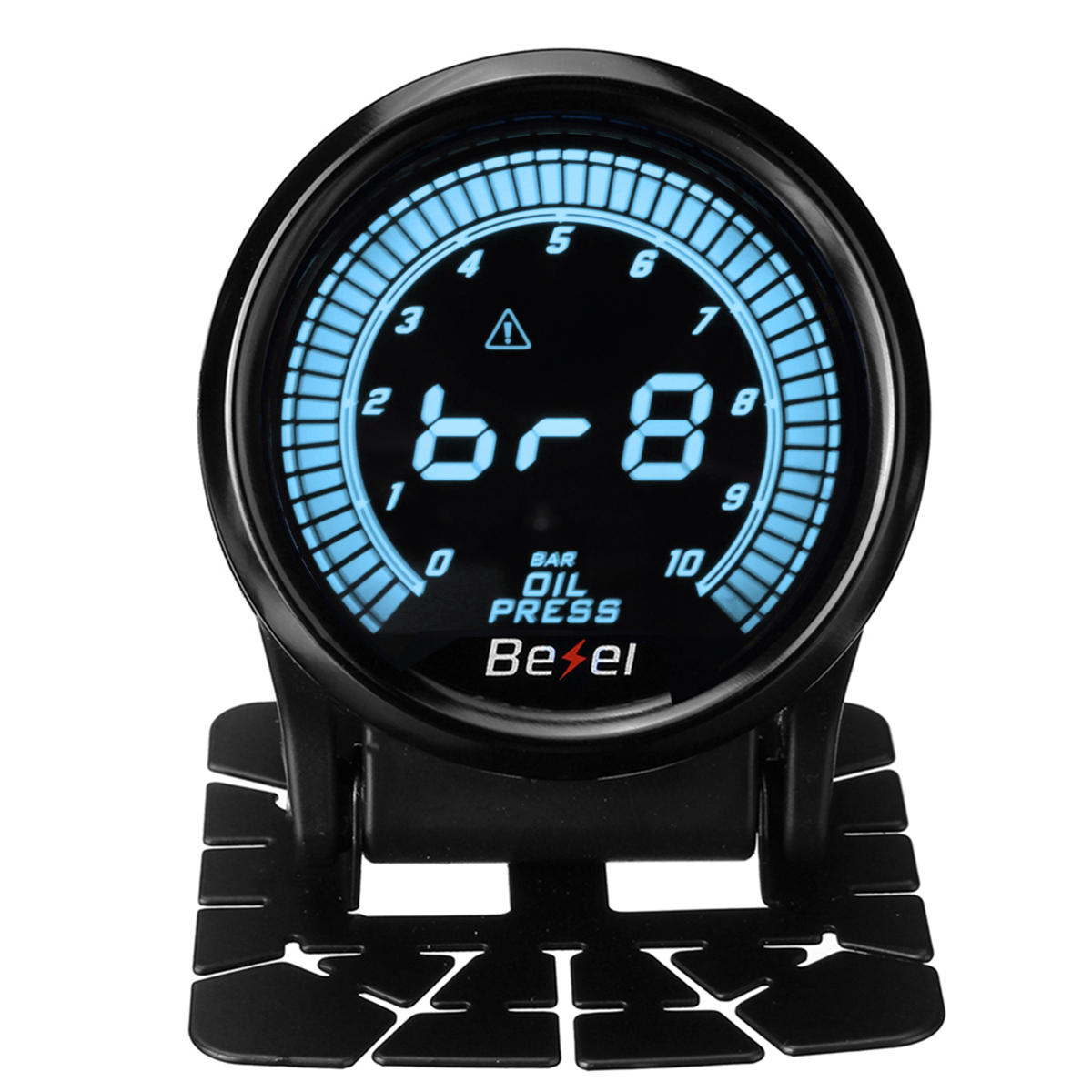 52mm LED Dual Display Oil Temp & Pressure Gauge - 10 Colors, Auto Oil Pressure Meter with Sensor