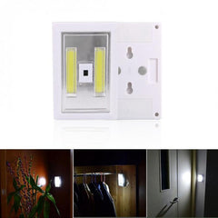 3W COB LED Hand Wave Sensor Night Light - Battery Powered, Magnetic, Emergency Lamp for Wall, Bedroom, Cabinet