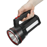 Super Bright LED Flashlight - 2 Modes, USB Rechargeable, Floodlight for Fishing & Hunting