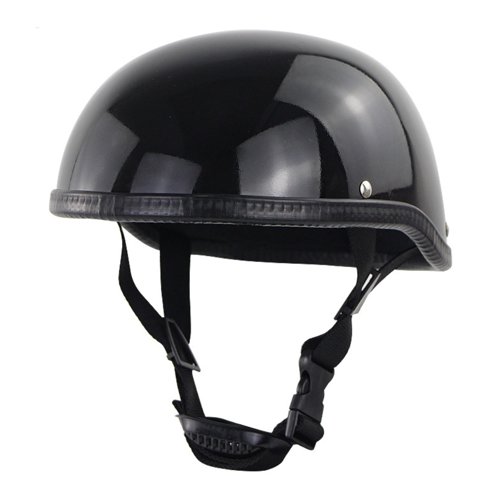 Retro Safety Half Face Helmet - Adjustable, Anti-UV, Sun Protection for Bicycle, Motorcycle, Scooter