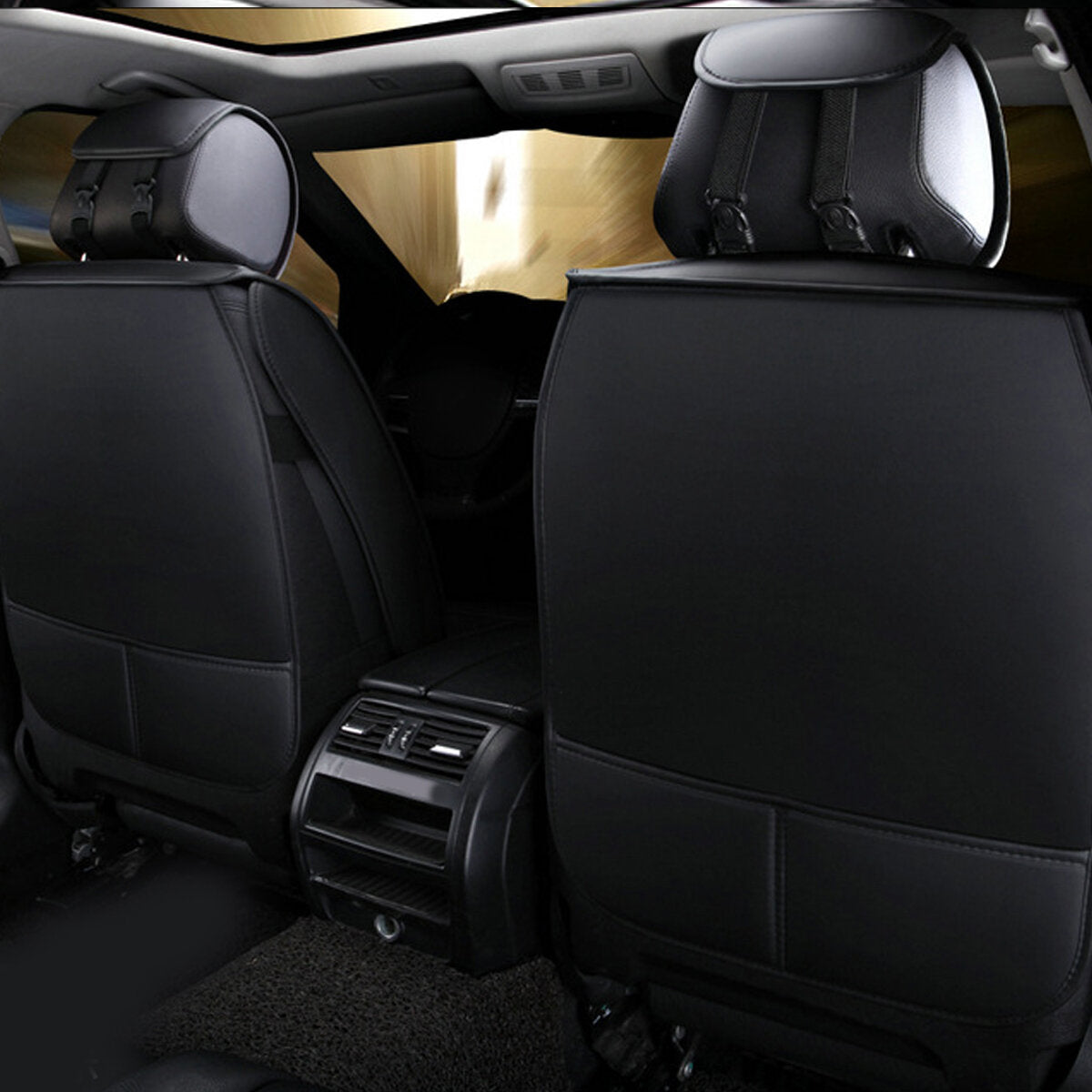 Durable Car Front Seat Mat Cover - Protects Seats from Spills and Stains