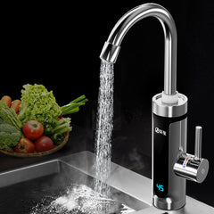 Instant Electric Hot Water Faucet - Digital Display, Fast Heating for Household Kitchen