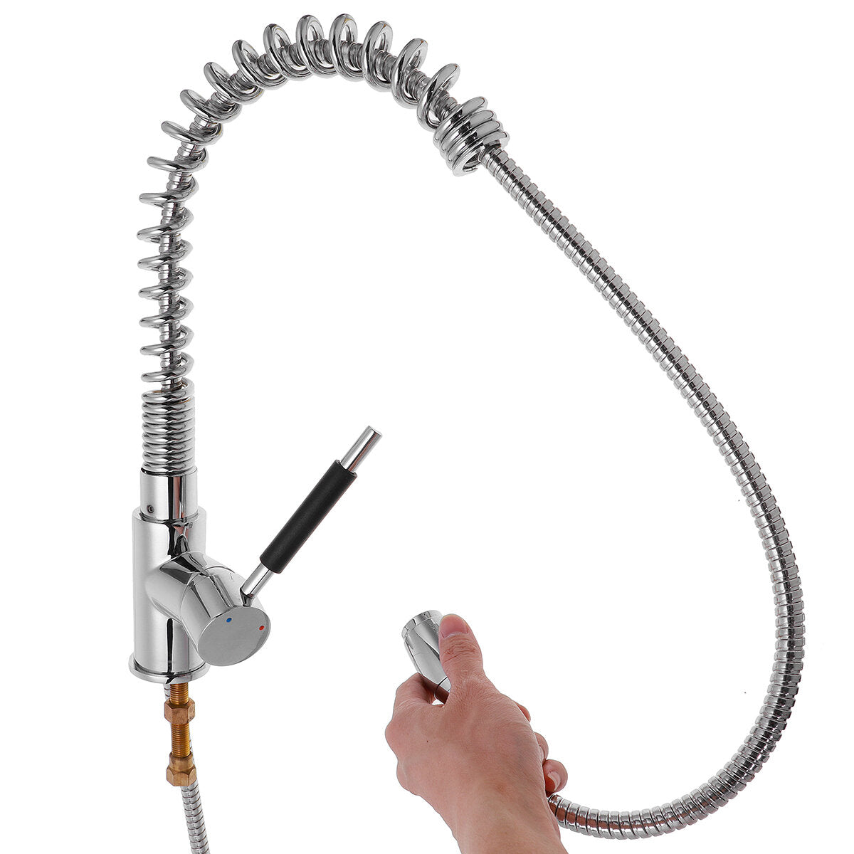 Stainless Steel LED Kitchen Faucet - Hot & Cold Mixer Tap, 360 Degree Rotating