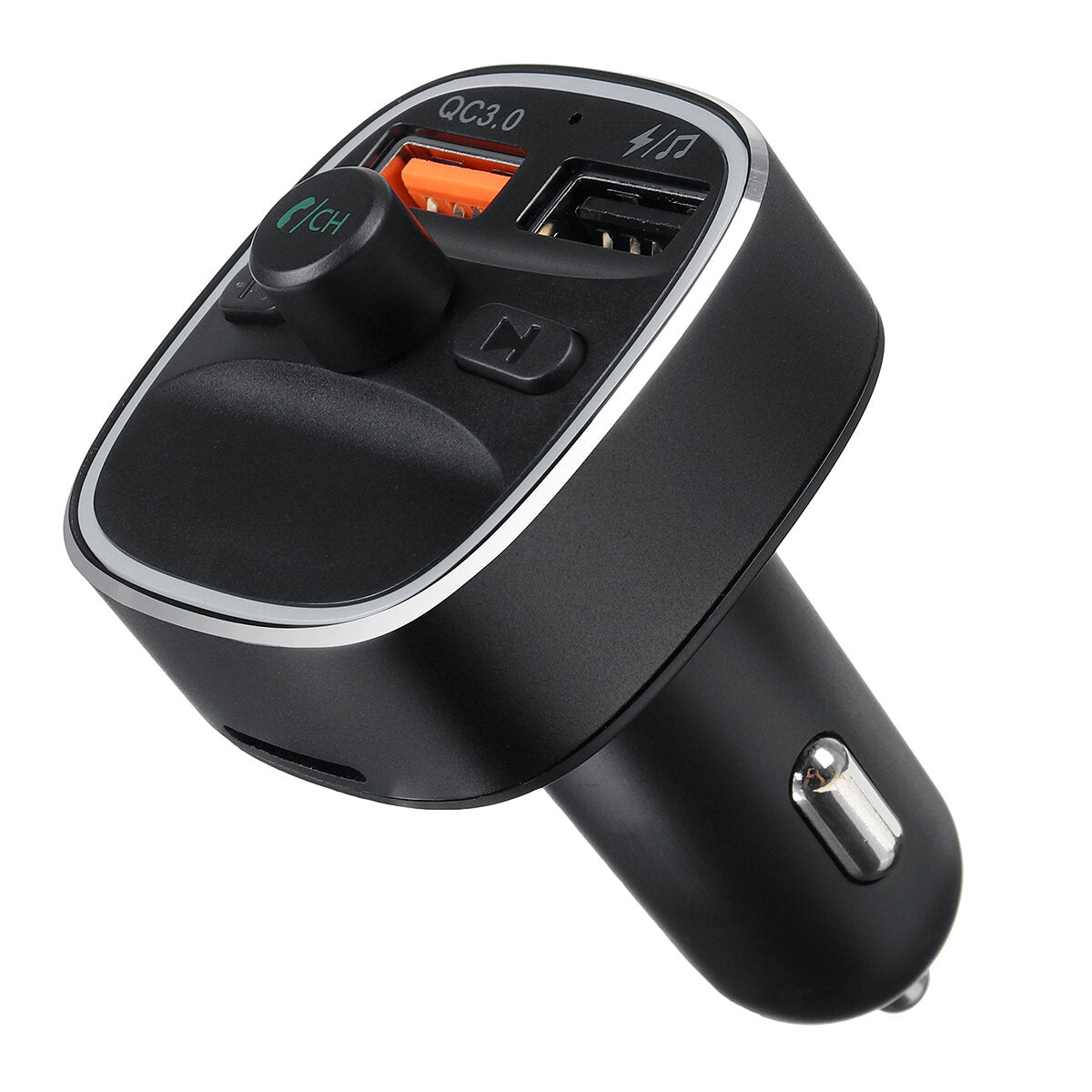 Wireless Bluetooth FM Transmitter In-Car MP3 Radio Adapter with Fast USB Charging