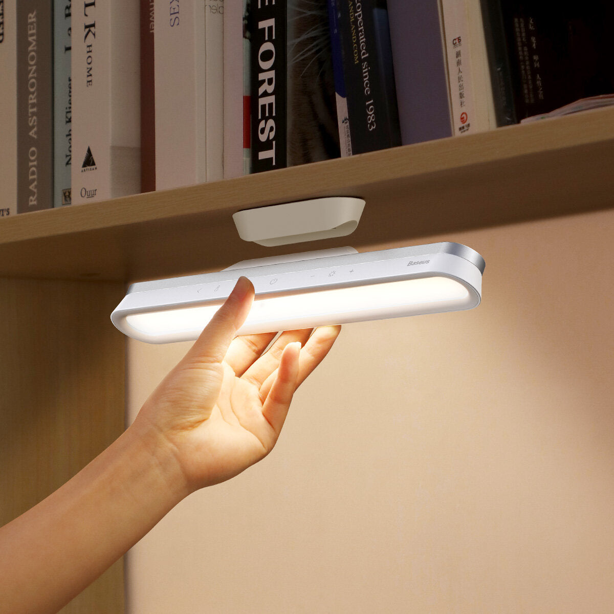 Magnetic LED Desk Lamp: Chargeable, Stepless Dimming, Hanging Night Light for Closet, Wardrobe, and Cabinet