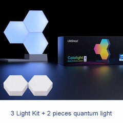 LED Quantum Light Smart DIY Lamp - WiFi, Google Assistant & Alexa Compatible, Cololight APP Control