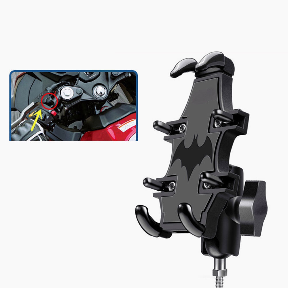 360 Degree Rotation Shockproof GPS Phone Holder for Motorcycle & Vehicle