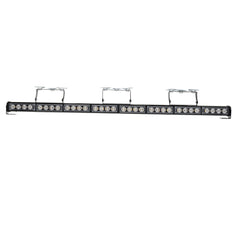 35" 32 LED Amber Strobe Light Bar for Car/Truck Emergency Warning, 12V 96W