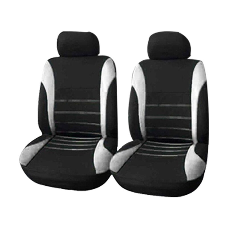 9-Piece Universal Car Seat Covers Set - Washable Front & Rear Seat Protectors with Headrest Covers