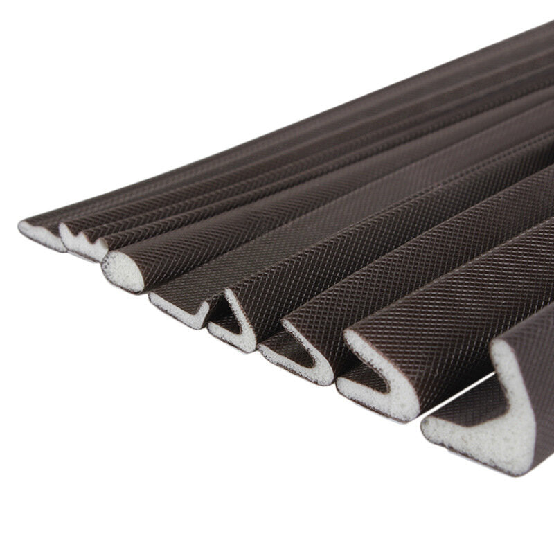 5m Self-Adhesive Soundproof Foam Door/Window Seal - V Type Acoustic Weather Stripping Gap Filler