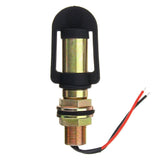 Amber Rotating Flashing Beacon Light - Flexible DIN Pole Mount for Tractors and Work Vehicles