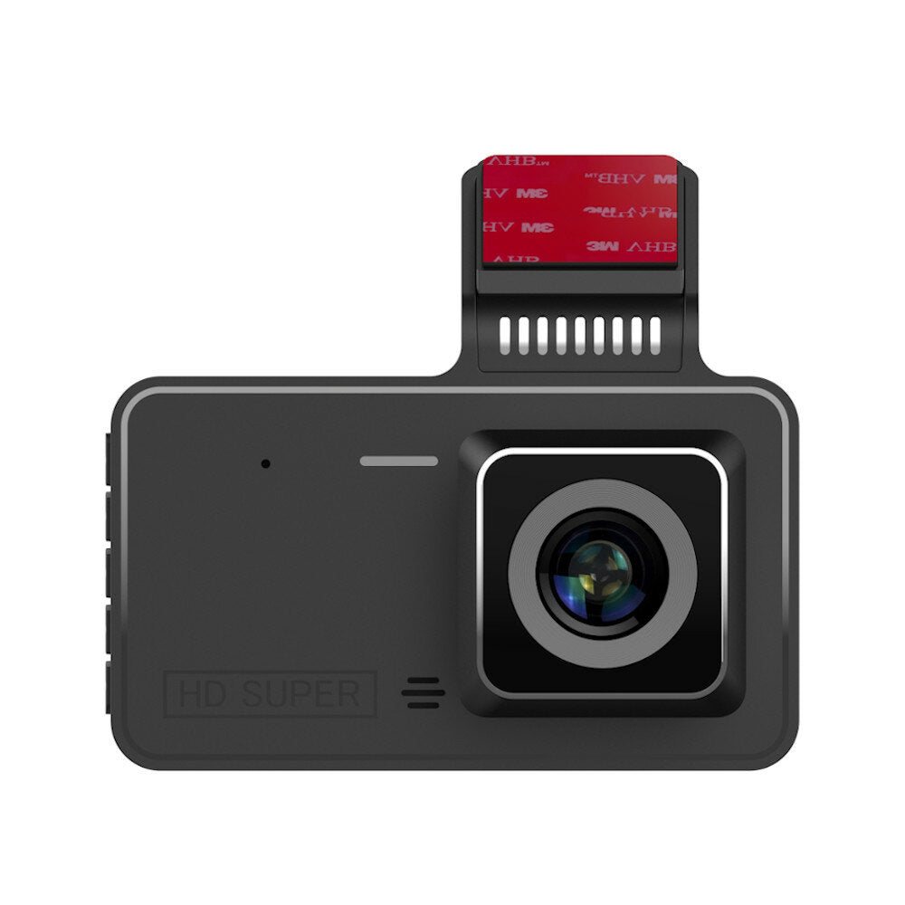 4" HD 1080P Dash Cam Car DVR - Dual Lens, Front & Rear Recording, Reversing Image, 24H Parking Mode