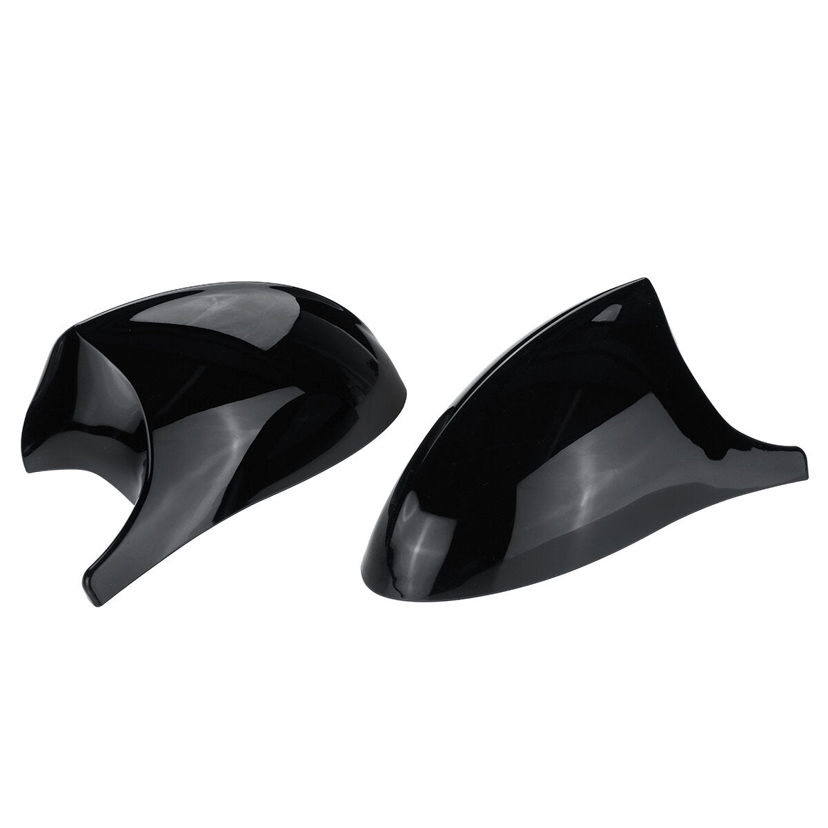 Glossy Black Rear View Mirror Cap Cover for BMW E90 E91 2005-2007 E92 E93 2006-2009 Replacement Left & Right