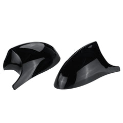 Glossy Black Rear View Mirror Cap Cover for BMW E90 E91 2005-2007 E92 E93 2006-2009 Replacement Left & Right