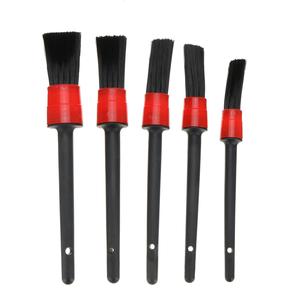 11PCS Car & Motorcycle Cleaning Brush Set - Interior/Exterior, Leather, Air Vents, Detailing Tools