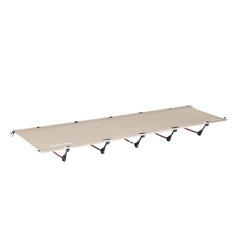 Portable Outdoor Folding Camping Bed - Breathable Nylon, 150kg Capacity, Ideal for Travel and Noon Breaks