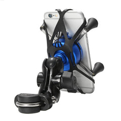 4-6" X-Type Phone GPS Holder for E-Scooters, Motorcycles, Bikes - Aluminum Alloy, Handlebar/Rear View Mirror Mount