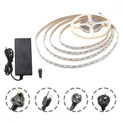 DC12V 5M Red:Blue 4:1 SMD5050 Full Spectrum LED Grow Light Strip + Power Supply, Non-waterproof