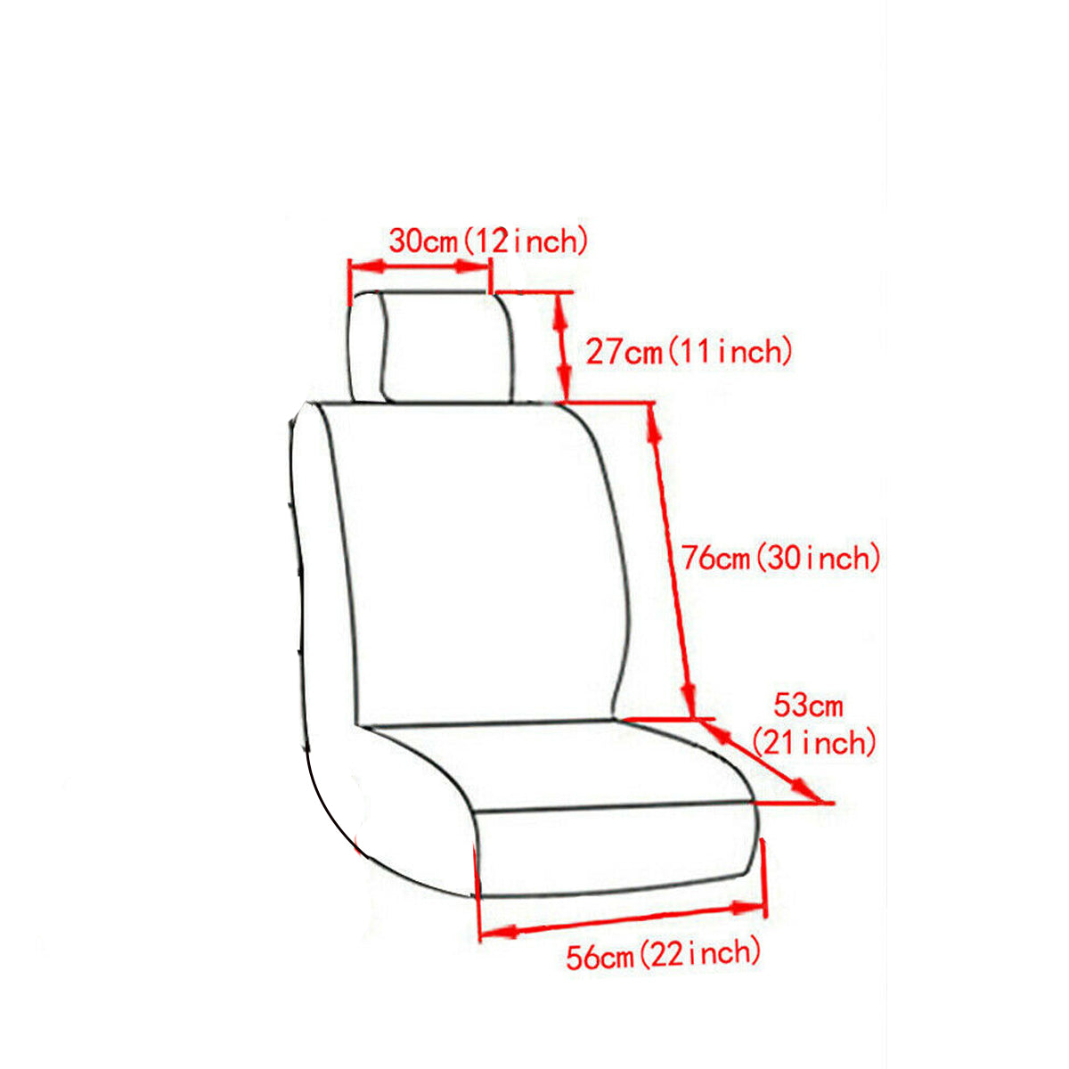 Universal PU Leather Car Seat Covers Protector, 1/5 Seater, Front & Rear, Black