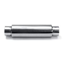 Universal 12" Exhaust Muffler Silencer Glass Pack with 3" Inlet/Outlet