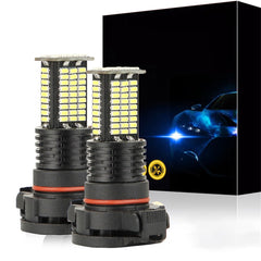 2PCS 12V/24V 55W 6000K Car Fog Light P13W 3200LM LED Bulbs Waterproof White Light