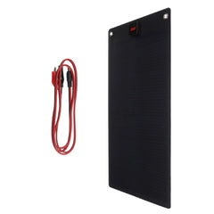 Flexible 25W/50W 19V Solar Panel PET Monocrystalline Cell Battery Charger with DC & USB Output for Camping, RV, Yacht, Car, Truck