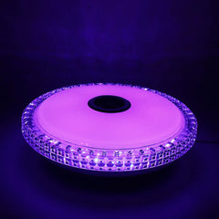 Smart RGB LED Ceiling Light - Flush Mount, Bluetooth, Remote Control, Dimmable