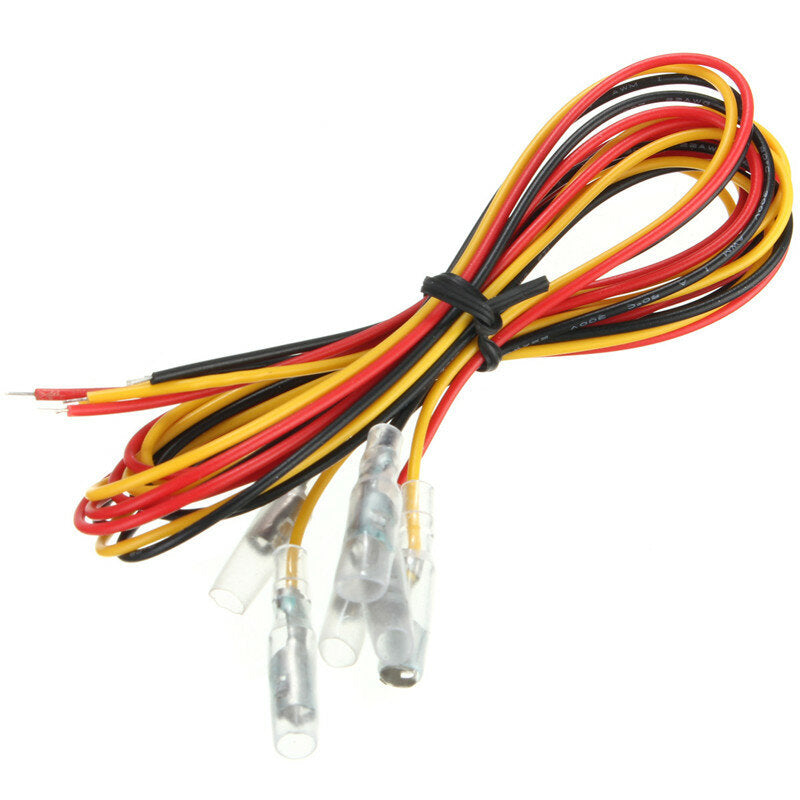2pcs White 10SMD 3528 Yellow LED Car DRL Daytime Running Lights with Turn Signals
