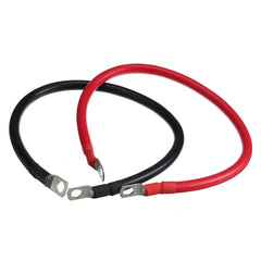 2pcs 50cm 100A 12-24V Battery Connector DC Lead Wire Cable & Lugs