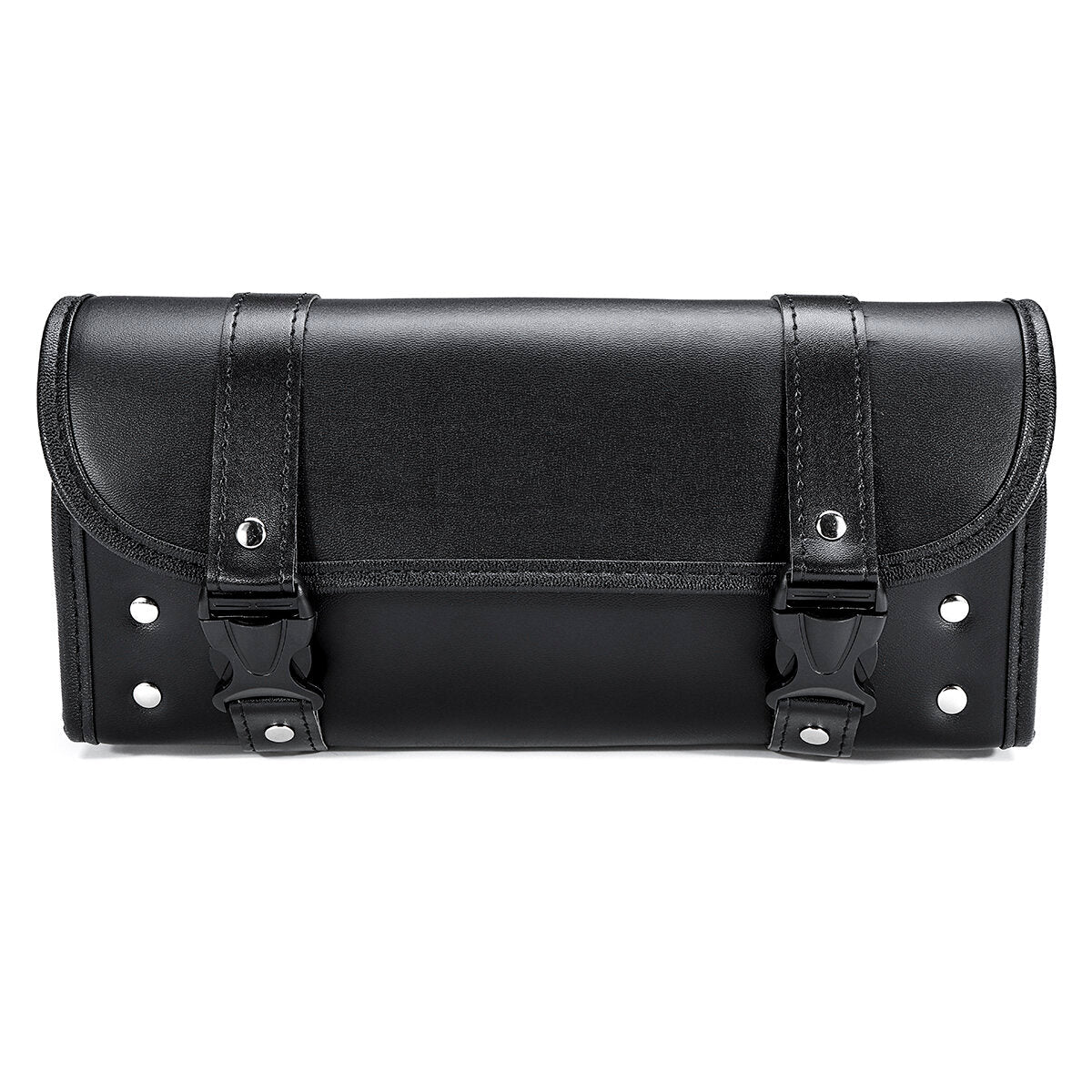 Universal PU Leather Motorcycle Front Fork Tool Bag Saddlebags Pouch Luggage