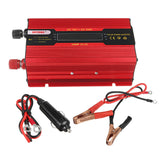 1500W/2500W/3500W Peak Red Solar Power Inverter DC12V to AC220V Modified Sine Wave Converter with LCD for Car/Home