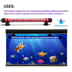 18-48CM 27LED RGB Submersible Aquarium Fish Tank Light - 5050SMD Strip Lamp