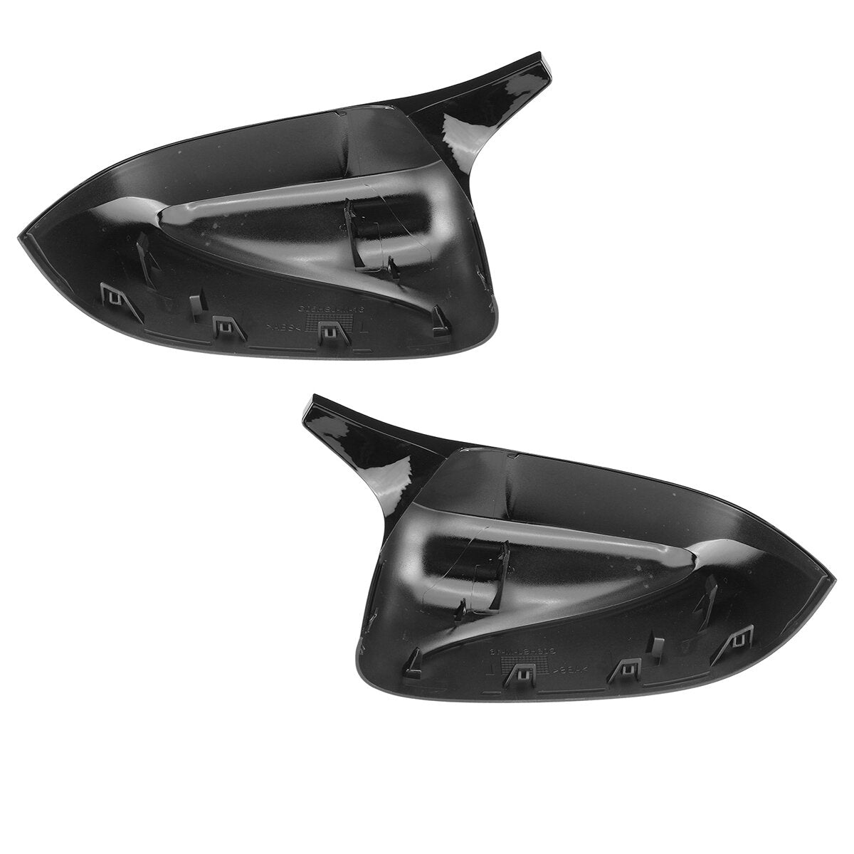 Glossy Black M Style Replacement Side Mirror Cover Caps