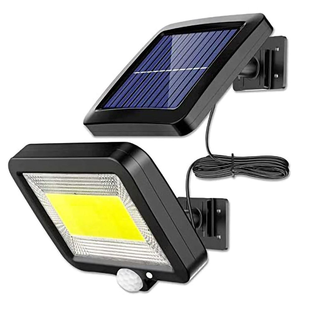 106/308 LED Solar Light Outdoor, PIR Motion Sensor, 3 Modes, Waterproof Street Wall Lamp for Garden, Fence, Street Decoration