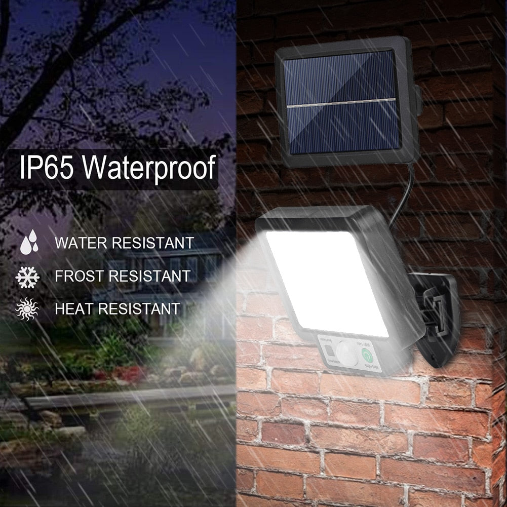 108/117COB LED Solar Street Light - Waterproof Motion Sensor Outdoor Wall Lamp for Garden Decoration