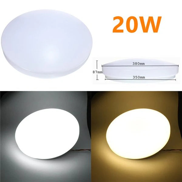 Modern 20W LED Round Ceiling Panel Light for Kitchen and Bathroom