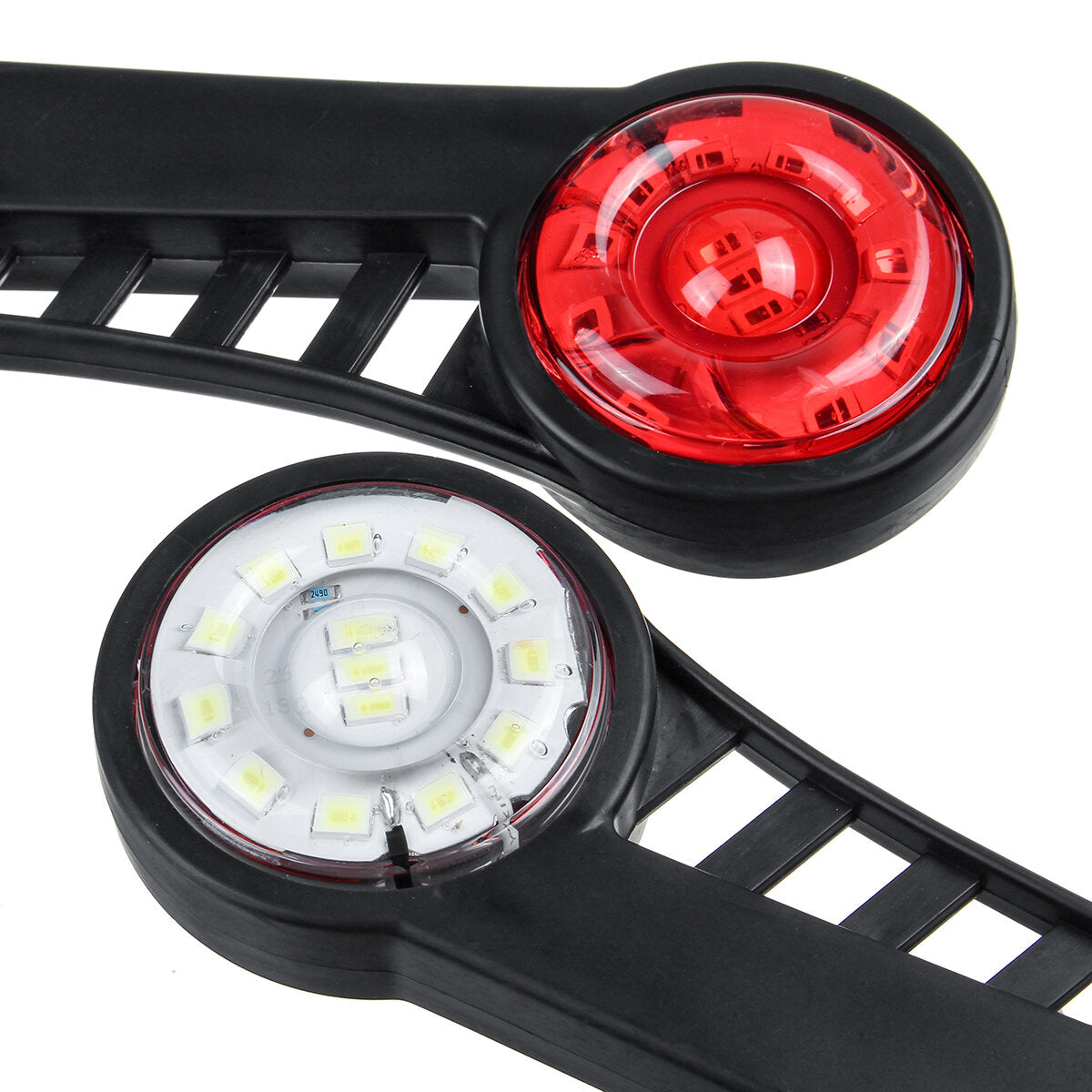 2PCS LED Side Marker Lights for Recovery, Trailer, Truck, Lorry, Van - Outline Lamp Stalk