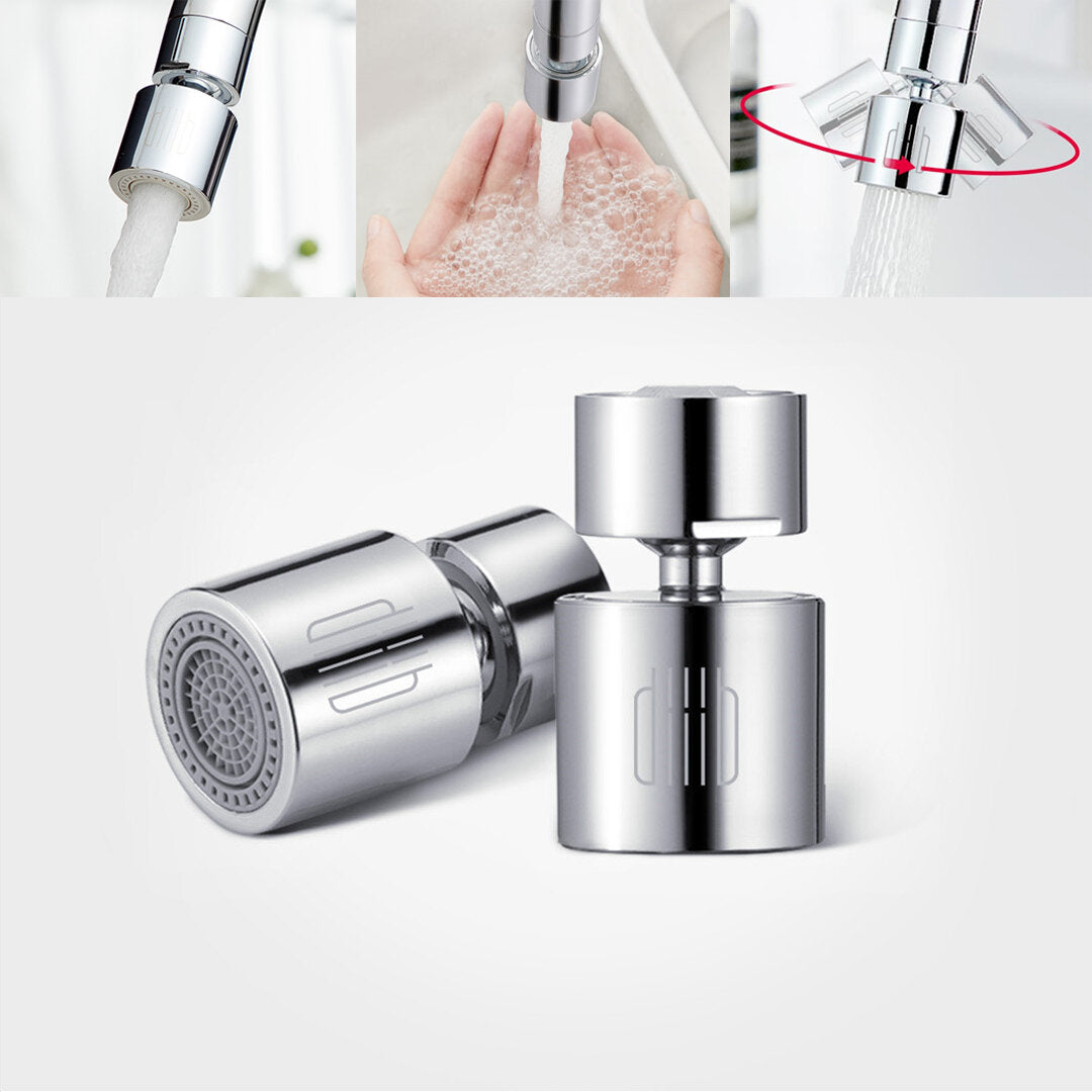 360 Degree Kitchen Faucet Aerator Nozzle: Water-Saving, Splash-Proof, Dual-Flow with 5 Adapters