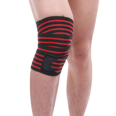 Unisex 1-Piece Sports Fitness Elastic Knee & Elbow Pad with Wide Brim Stripe