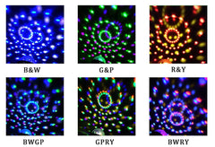 Upgrade 6-Color Crystal Ball LED Stage Light with Voice Remote for Bar, KTV, Party, Disco