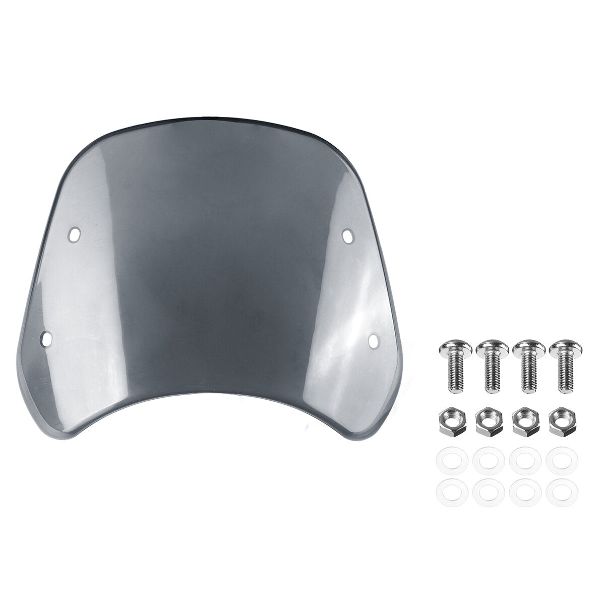 Motorcycle Windshield Wind Deflector for 5-7" Headlight Windscreen