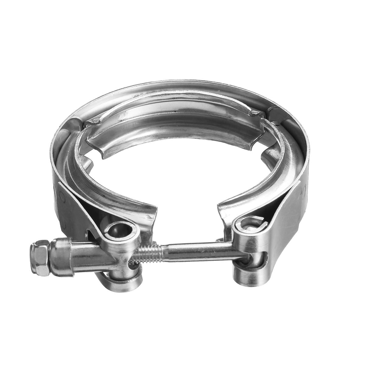 Universal 2-4 Inch Car Hose Clamp V Band Exhaust Muffler Clamp 304 Stainless Steel