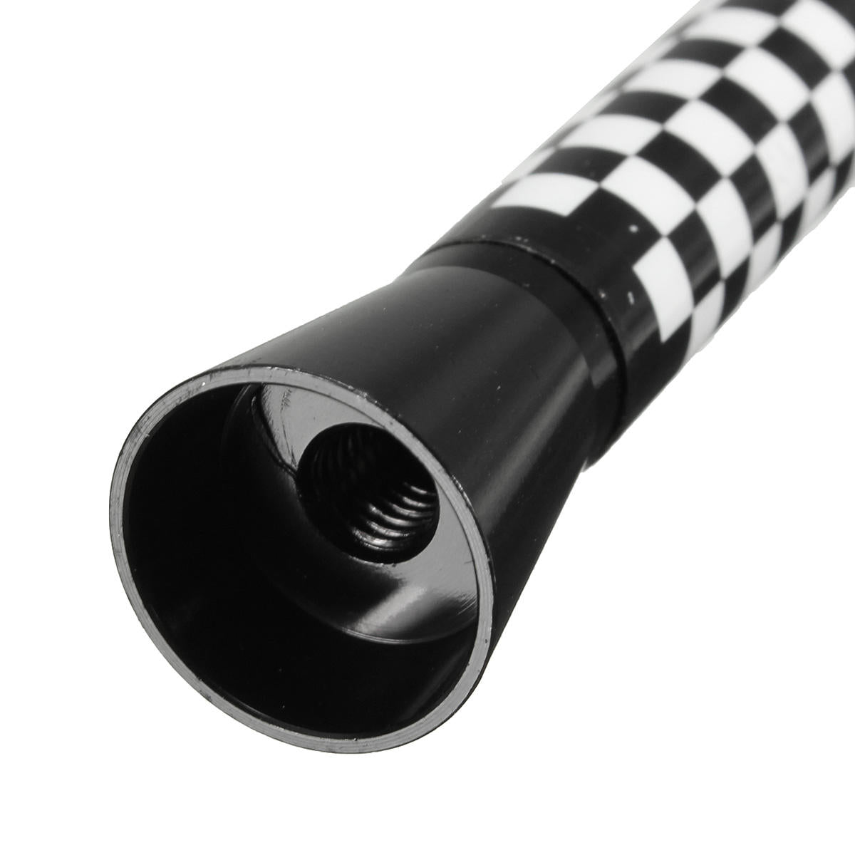 Union Jack UK GER Flag Carbon Fiber Car Antenna - 7.7cm/10.7cm