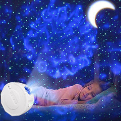 LED Galaxy Starry Night Light Projector - Music, Water Wave, Xmas Gift Decor